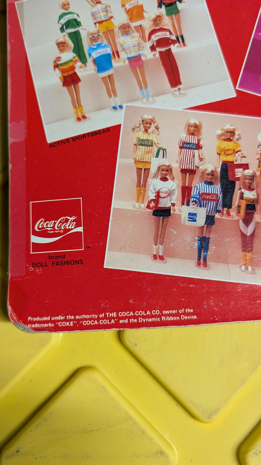 Coca-Cola 11 1/2 Inch Pajama Party Fashion Doll Outfit BBI 1986 NO.4016