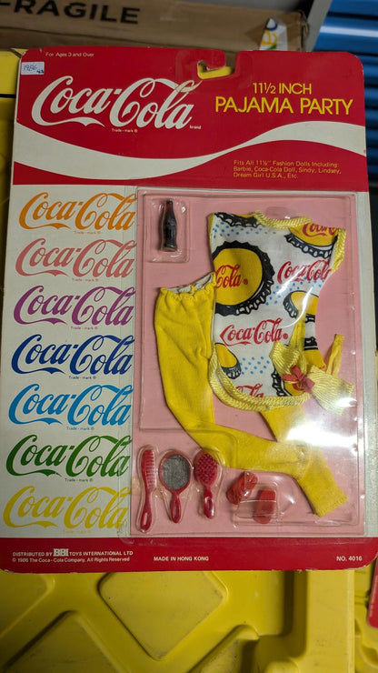 Coca-Cola 11½ Inch Pajama Party Doll Outfit by BBI Toys International Ltd 1986