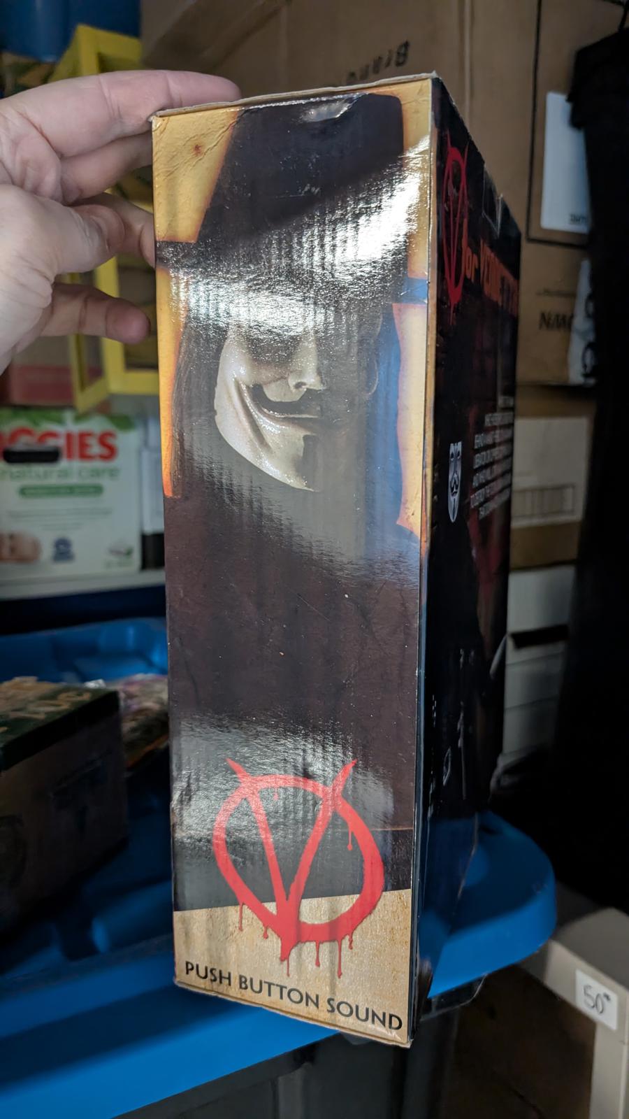 V for Vendetta 'V' 12" Action Figure with Sound Button Neca DC COMICS 2007
