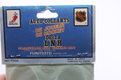 Vintage NHL Hockey Player Puffy Stickers Card 4 Funmate Series 1 Made in Japan