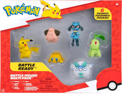 Pokemon Battle Figure Multi-Pack 6 Battle Ready Figures Scaled For Battle New