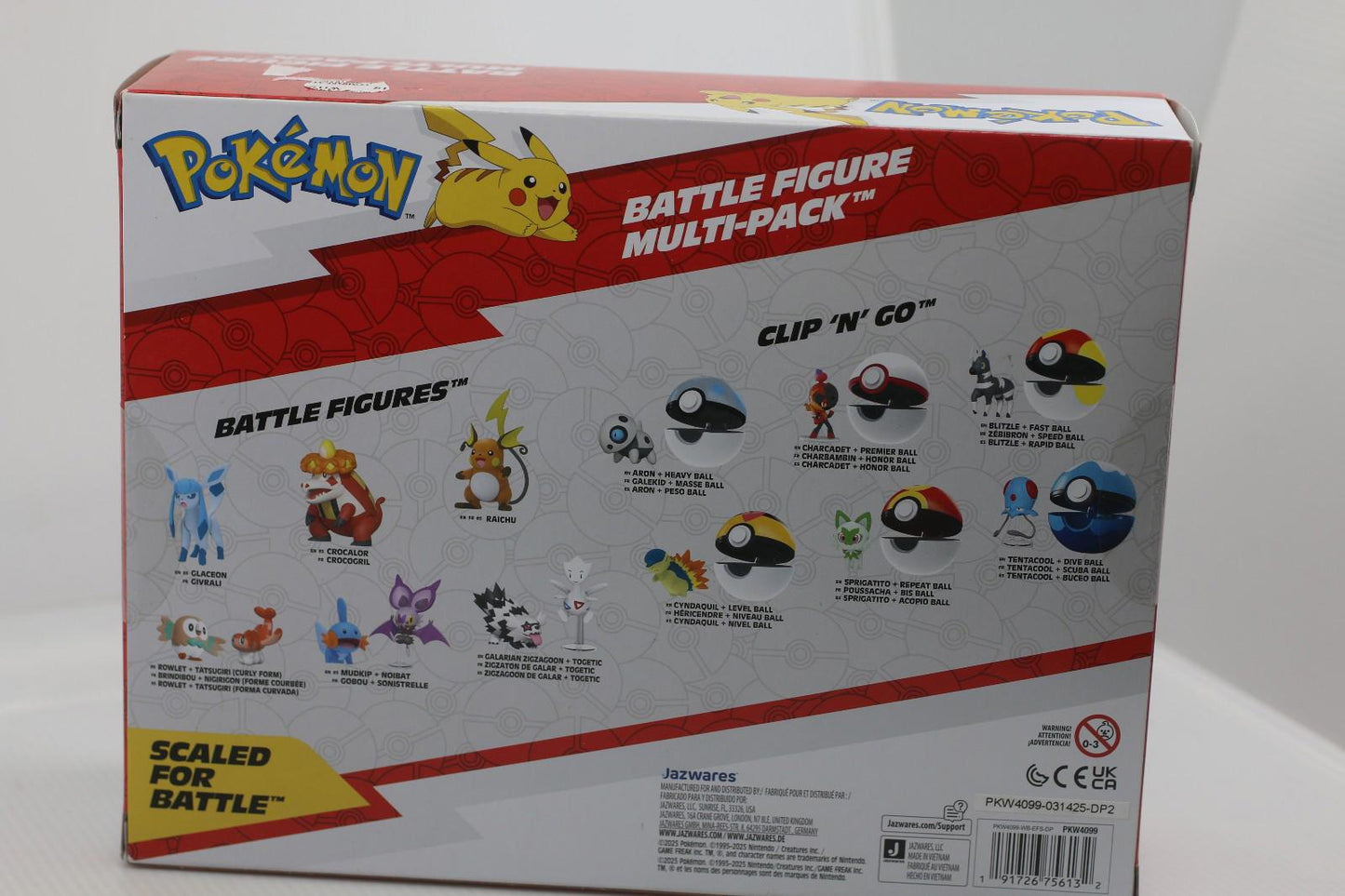 Pokemon Battle Figure Multi-Pack 6 Battle Ready Figures Scaled For Battle New