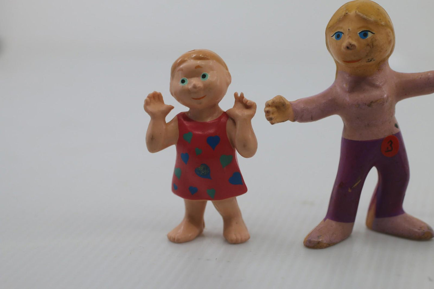 Lot de 3 figurines Passe-Partout vintage – personnages jouets – Télé-Québec