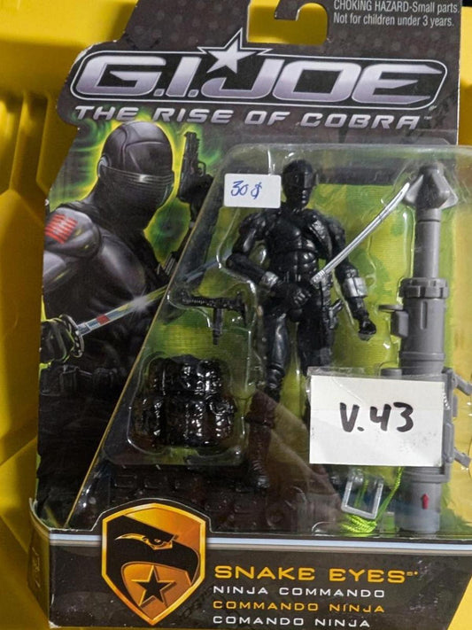 G.I. Joe The Rise of Cobra Snake Eyes Ninja Commando Action Figure 2009