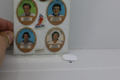 Vintage NHL Hockey Player Puffy Stickers Sheet Funmate Series 1 Made in Japan
