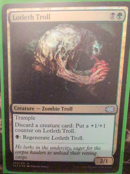 Lotleth Troll #245 Foil  Double Masters 2022 Magic the gathering Card x1 MTG