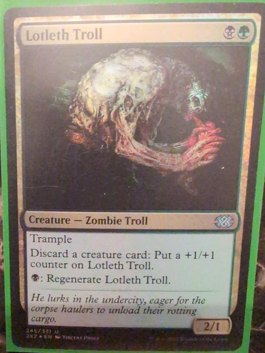Lotleth Troll #245 Foil  Double Masters 2022 Magic the gathering Card x1 MTG