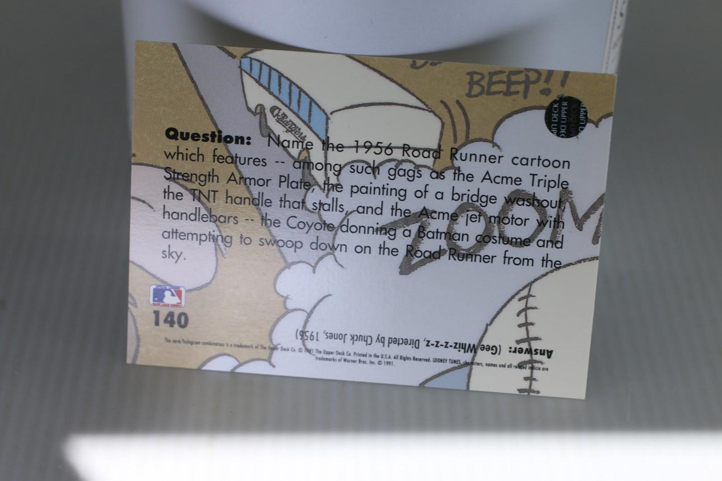 1991 Upper Deck Comic Ball 2 warner bros #140 Looney Tunes MLB Trading Card