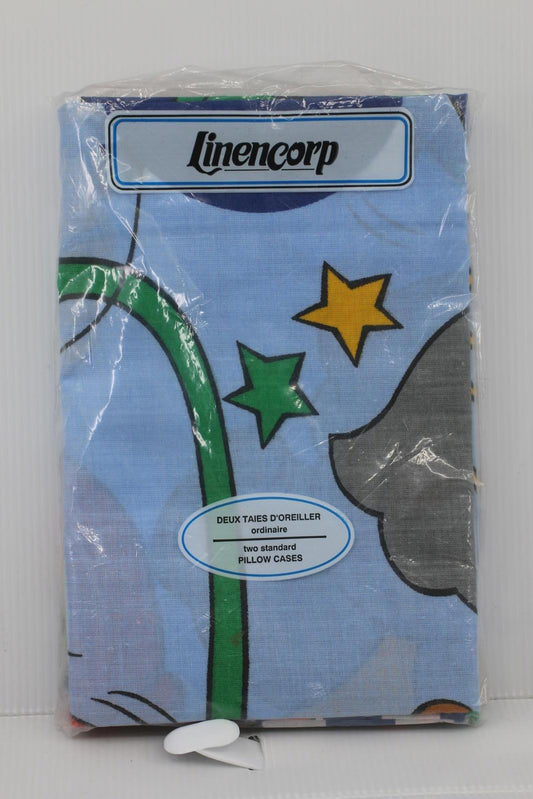 Vintage Linencorp Abstract Graphic Pillowcases Set (2) Sealed Made in Romania #4