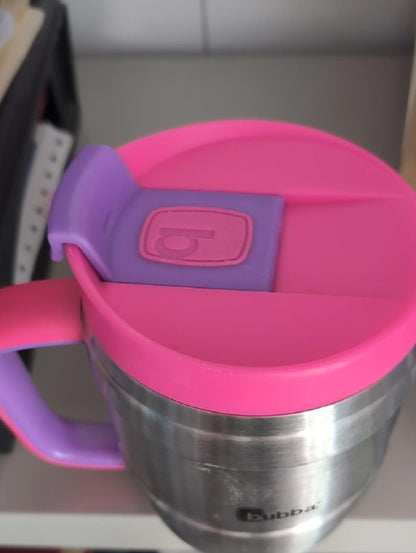 Bubba Insulated Stainless Steel Travel Mug - Pink & Purple Lid and Handle