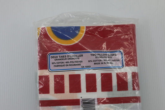 Vintage Linencorp Abstract Graphic Pillowcases Set of 2 – New Old Stock #3