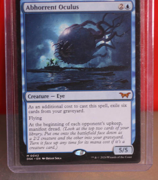 oculus mtg card price Duskmourn Abhorrent Playmat for Magic: The Gathering PRO Shop That creature gains double strike until end of turn Elite Duskmourn Mythic Rare Hits