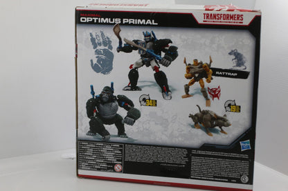 Hasbro Transformers Optimus Primal & Rattrap Action Figures - War For Cybertron