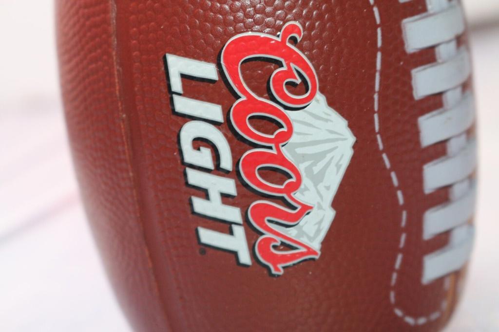 lot of 2 Cool American Football Can Coozie ! Coors Light Beer Promotion 4½''