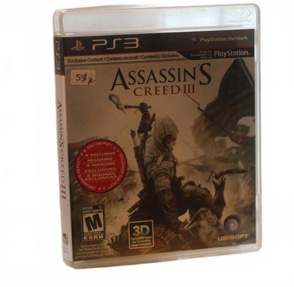 Assassin's Creed III PS3 (Sony PlayStation 3, 2012) Complete With Manual