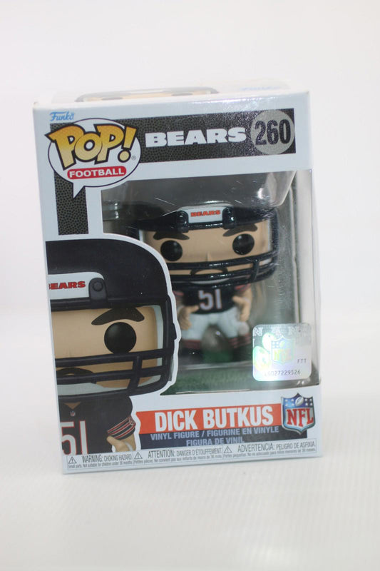 DICK BUTKUS - Chicago Bears - NFL Funko Pop! #260 Collectible Vinyl Figure NEW