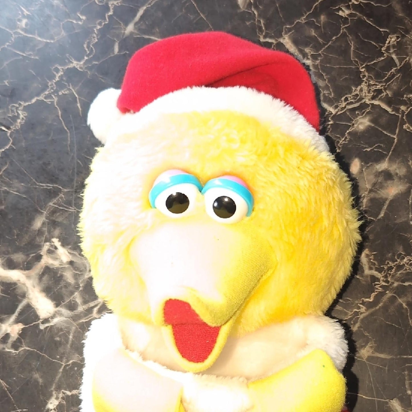 23" Sesame Street BIG BIRD Plush Furry Christmas Stocking ~ Jim Henson Rare Toy