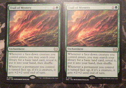 Trail of Mystery #203  Duskmourn: House of Horror Commander MTG Cards x2 Magic