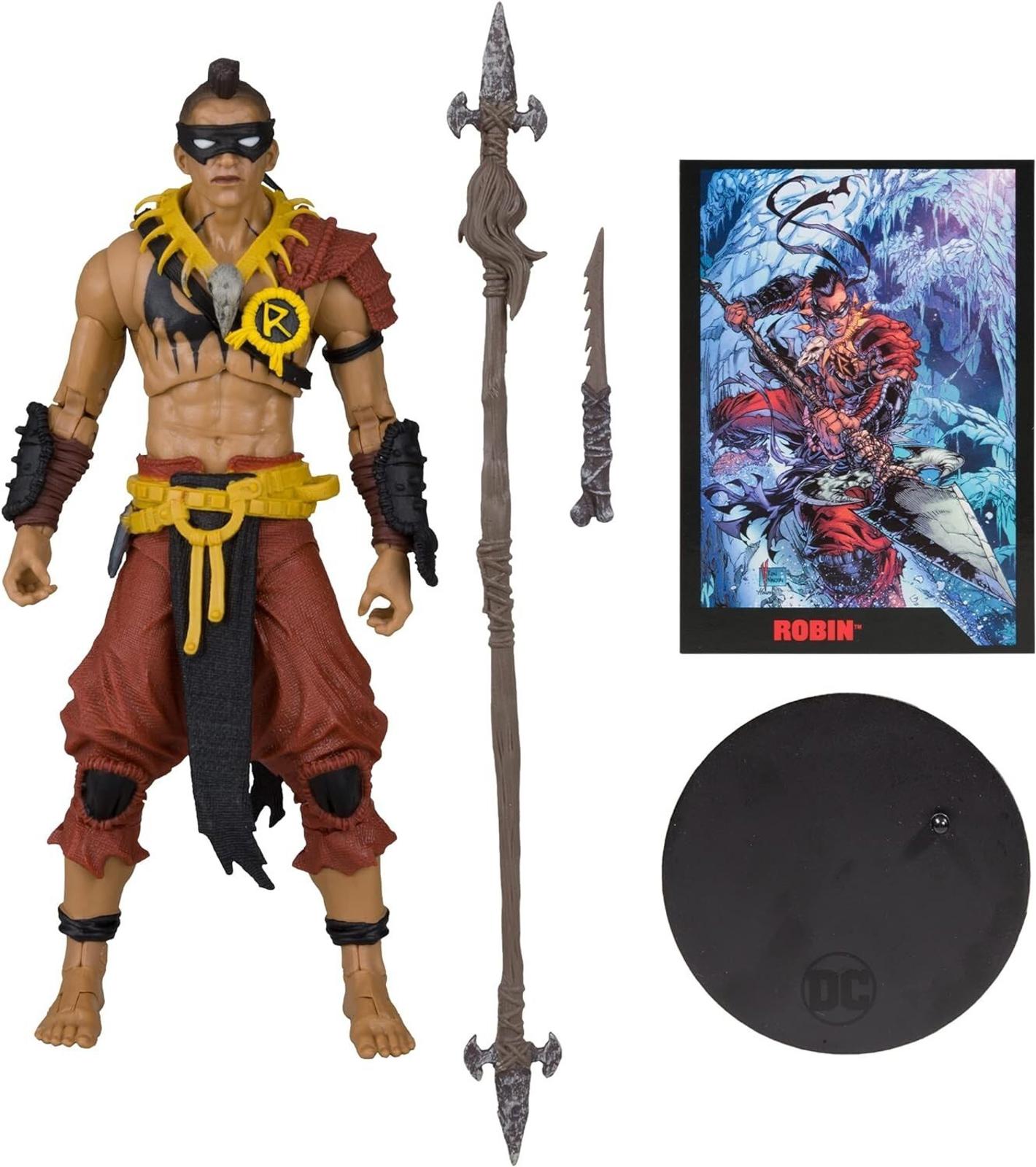 McFarlane Toys DC Multiverse Page Punchers Robin  7inch Action Figure + Comic