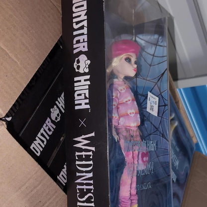 Mattel Monster Enid Wednesday Doll w/ Pink Outfit and Accessories