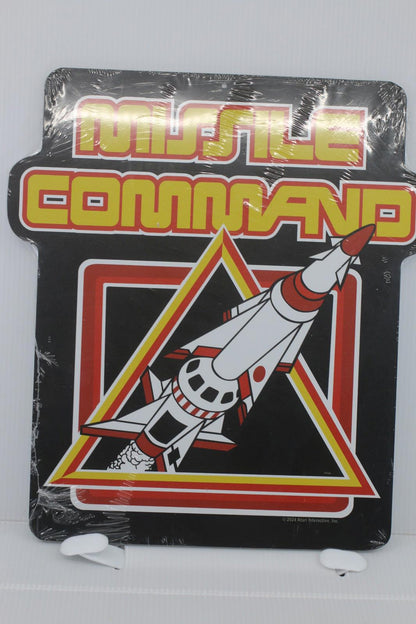 ATARI MISSILE COMMAND LOGO 11IN METAL SIGN