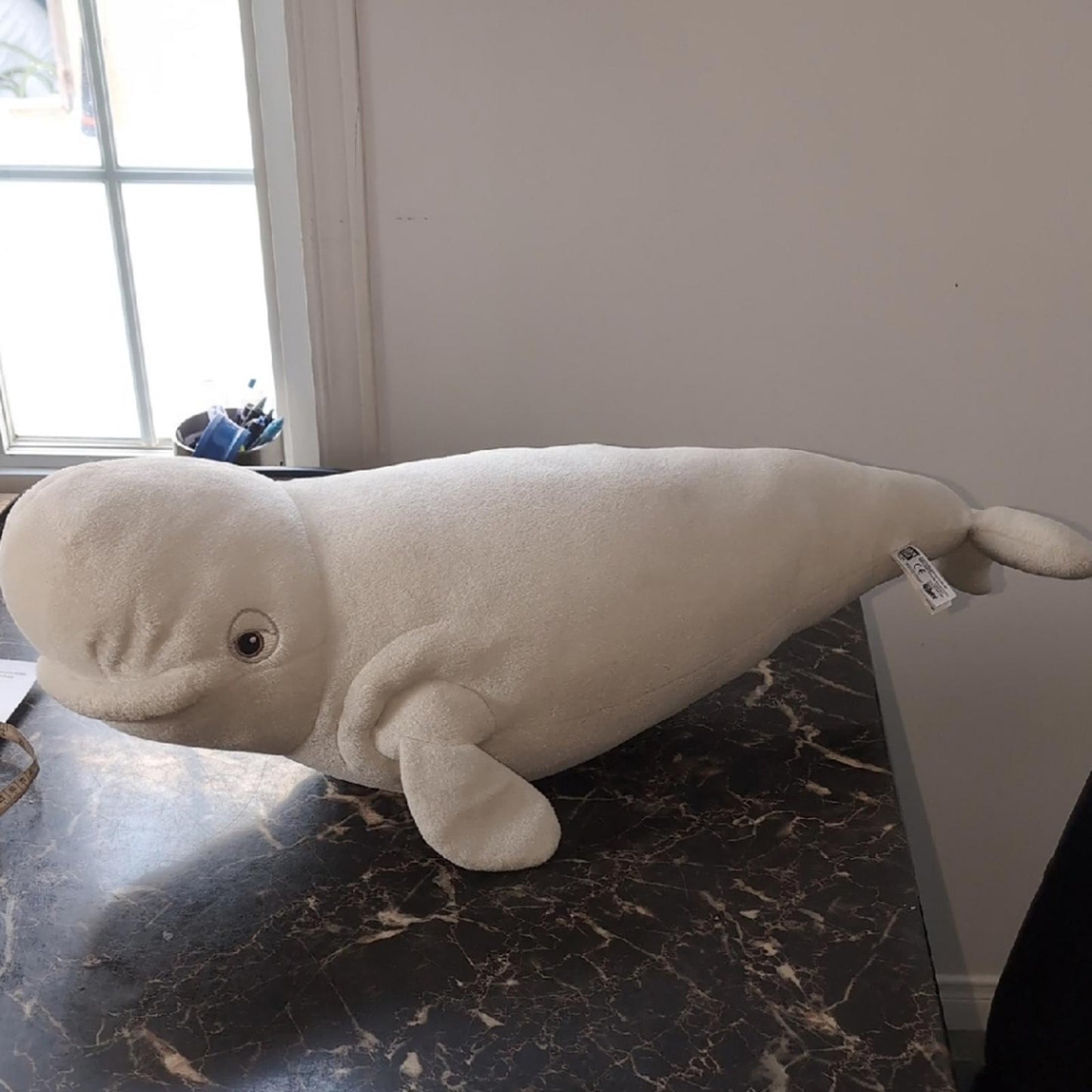 Disney Finding Dory 30" Beluga White Whale Plush Toy Doll Ban Dai