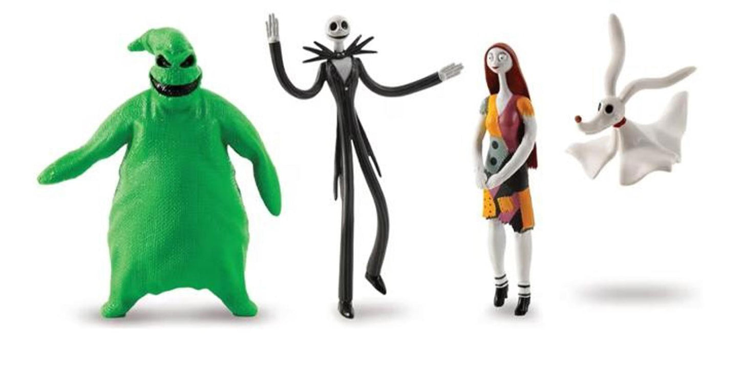 Flexfigs Nightmare Before Christmas 4 Character Pack - Jack, Sally, Oogie Boogie