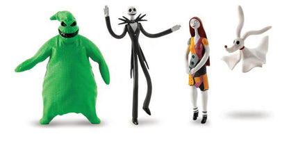 Flexfigs Nightmare Before Christmas 4 Character Pack - Jack, Sally, Oogie Boogie