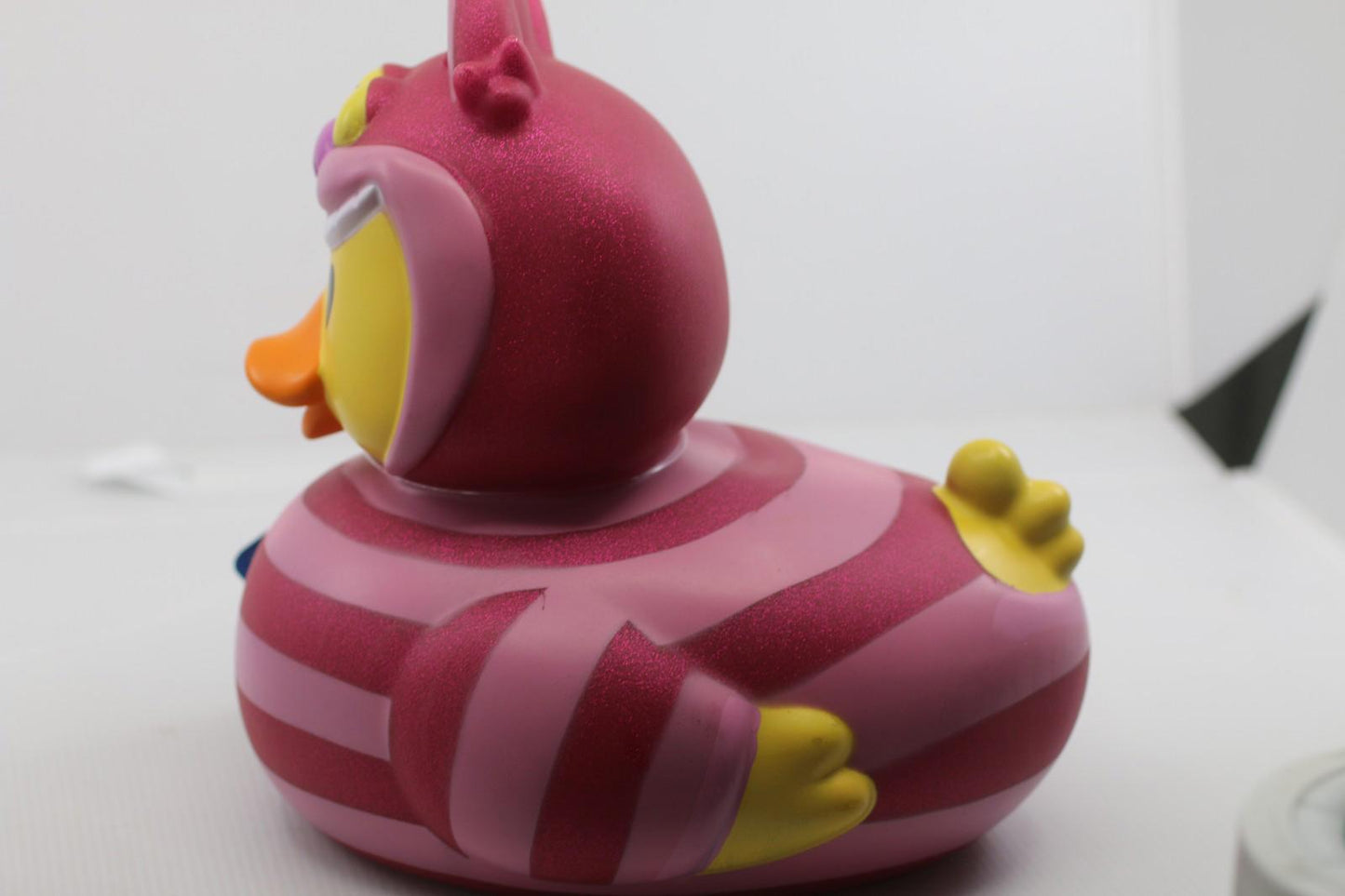 Disney Cheshire Cat Giant Jumbo Rubber Duckie Duck 9” Toy Figure New w Tags 9" H