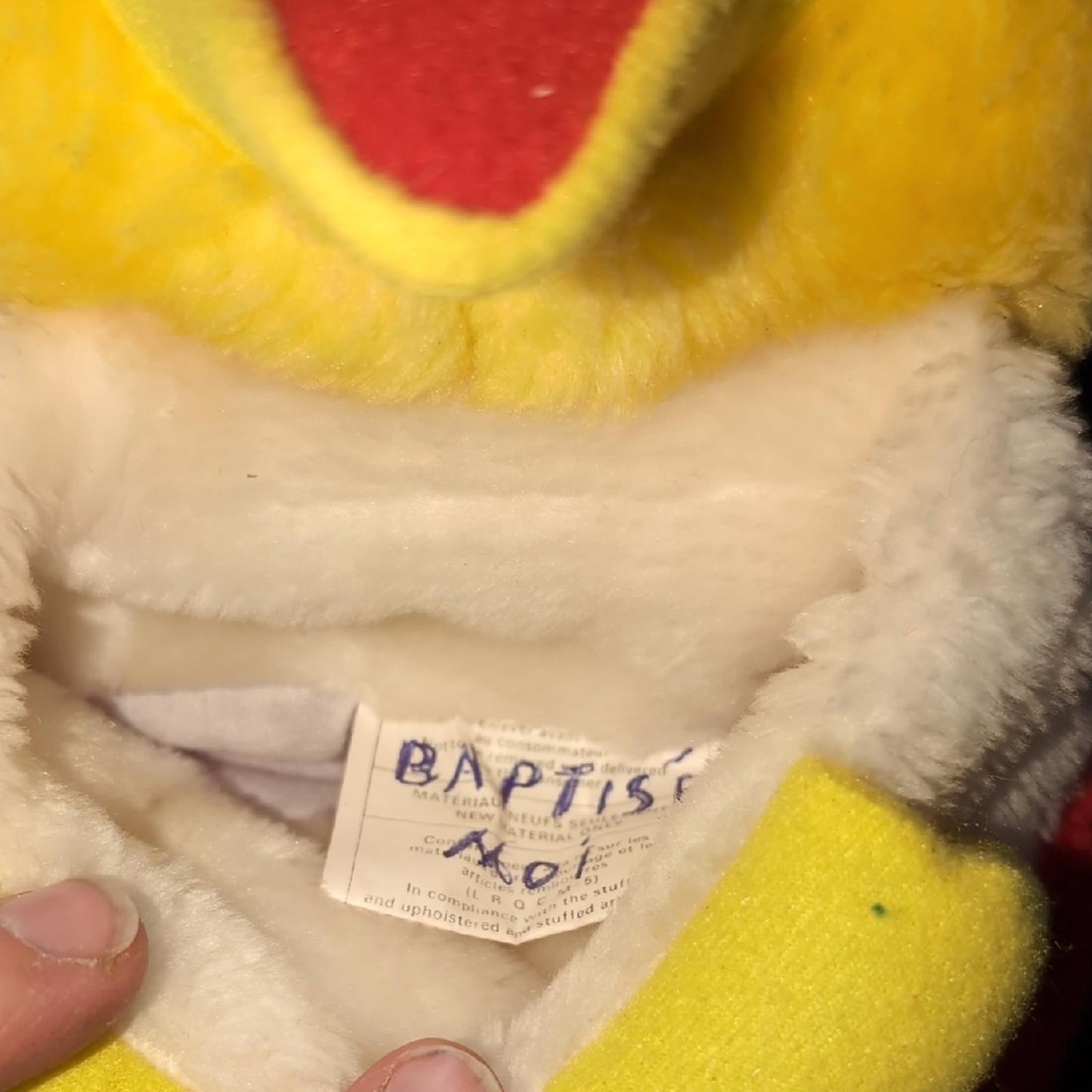 23" Sesame Street BIG BIRD Plush Furry Christmas Stocking ~ Jim Henson Rare Toy