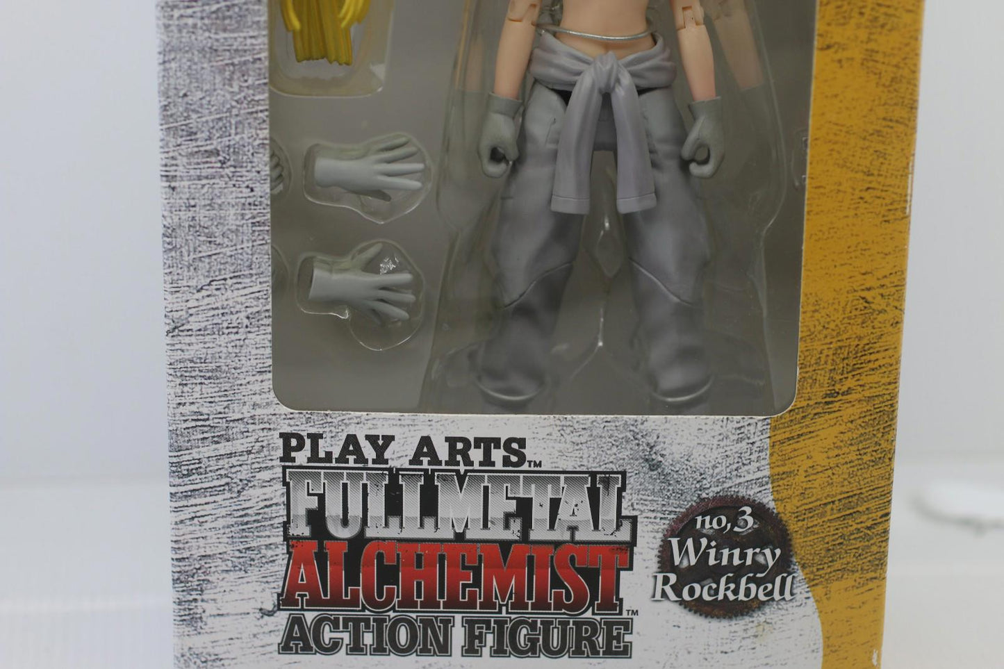 Play Arts Fullmetal Alchemist no.3 Winry Rockbell 2004 action figure toy openBox