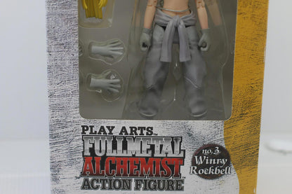 Play Arts Fullmetal Alchemist no.3 Winry Rockbell 2004 action figure toy openBox