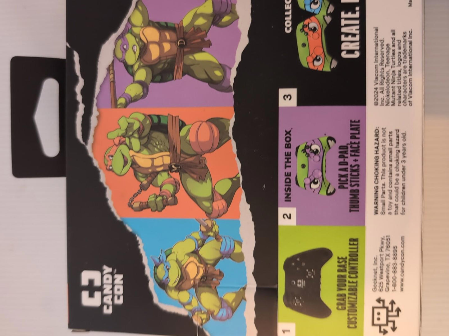 Donatello Combo Pack Turtles Shredder Revenge Candy Con Face Plate Nivkelodeon