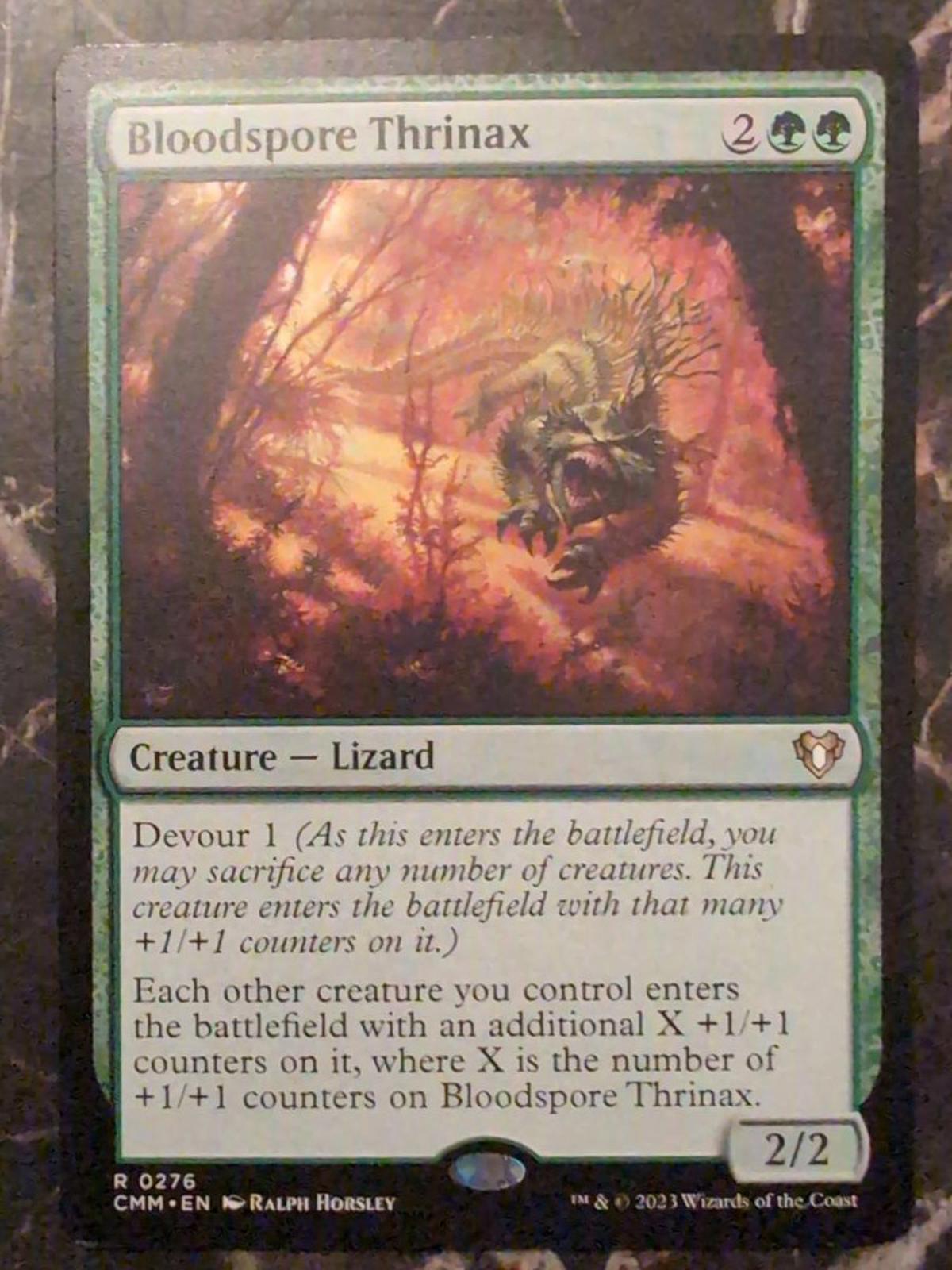 Bloodspore Thrinax #276  Commander Masters MTG 1x Magic The Gathering Card