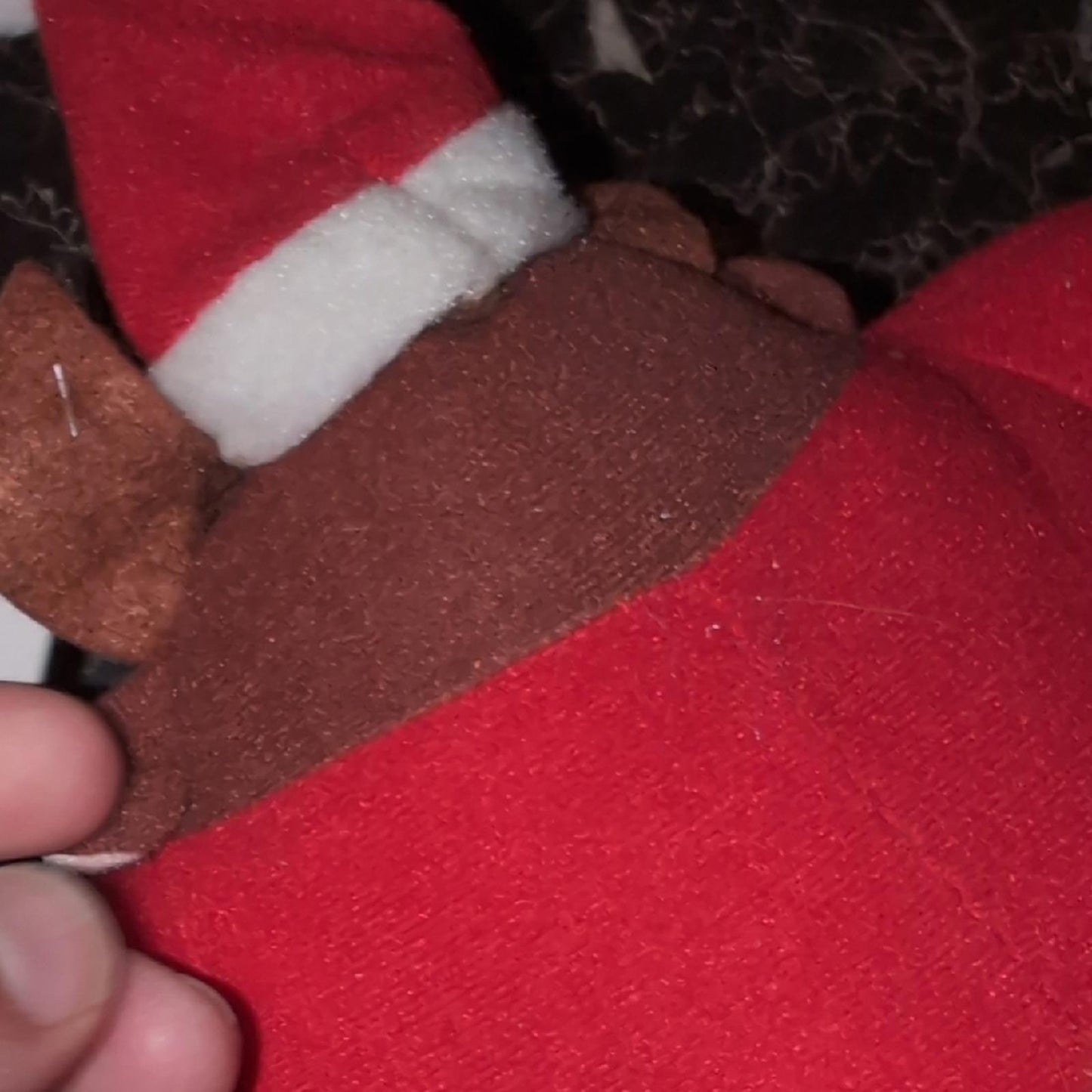 Warner Bros. Taz Plush with Red and Green Santa Hat