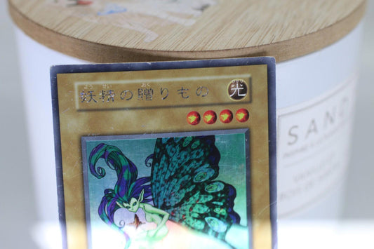 Yu-Gi-Oh Japanese Gift of the Mystical Elf Holo Card 1400/1000 Vintage Konami