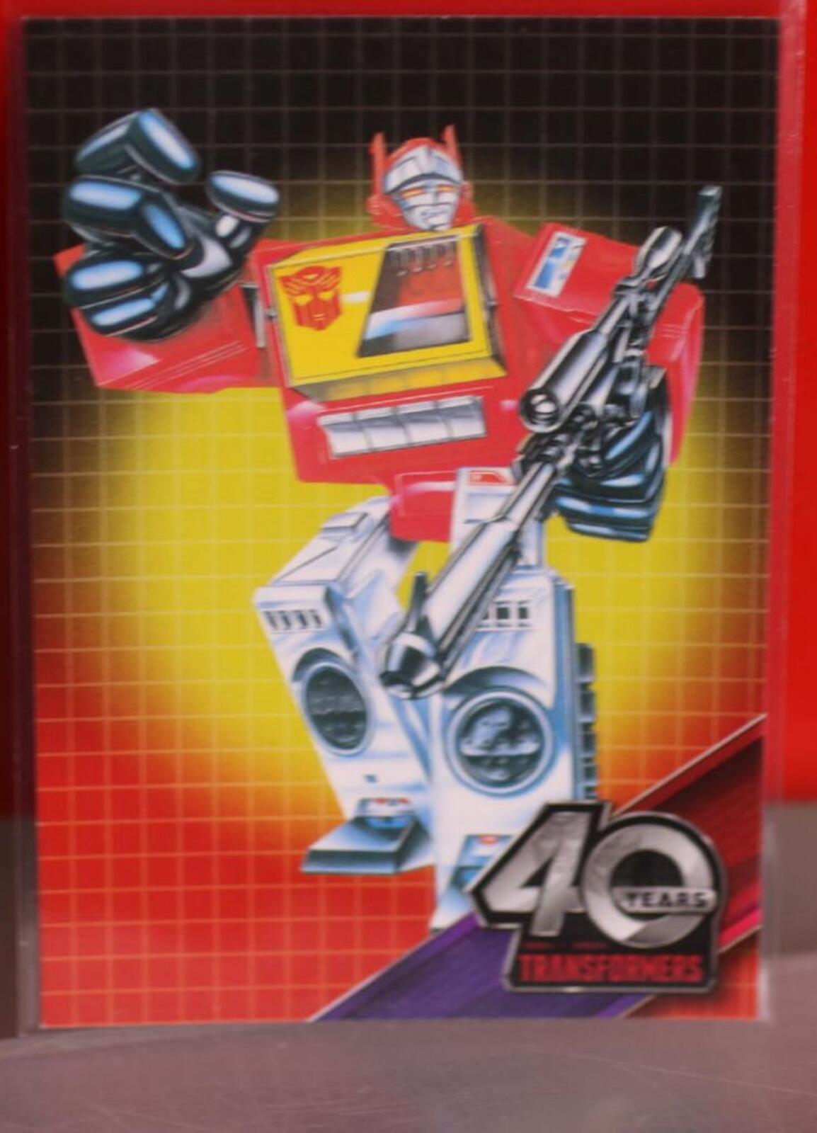 Transformers 40th Anniversary Trading Card Blaster Autobot Communications Figure