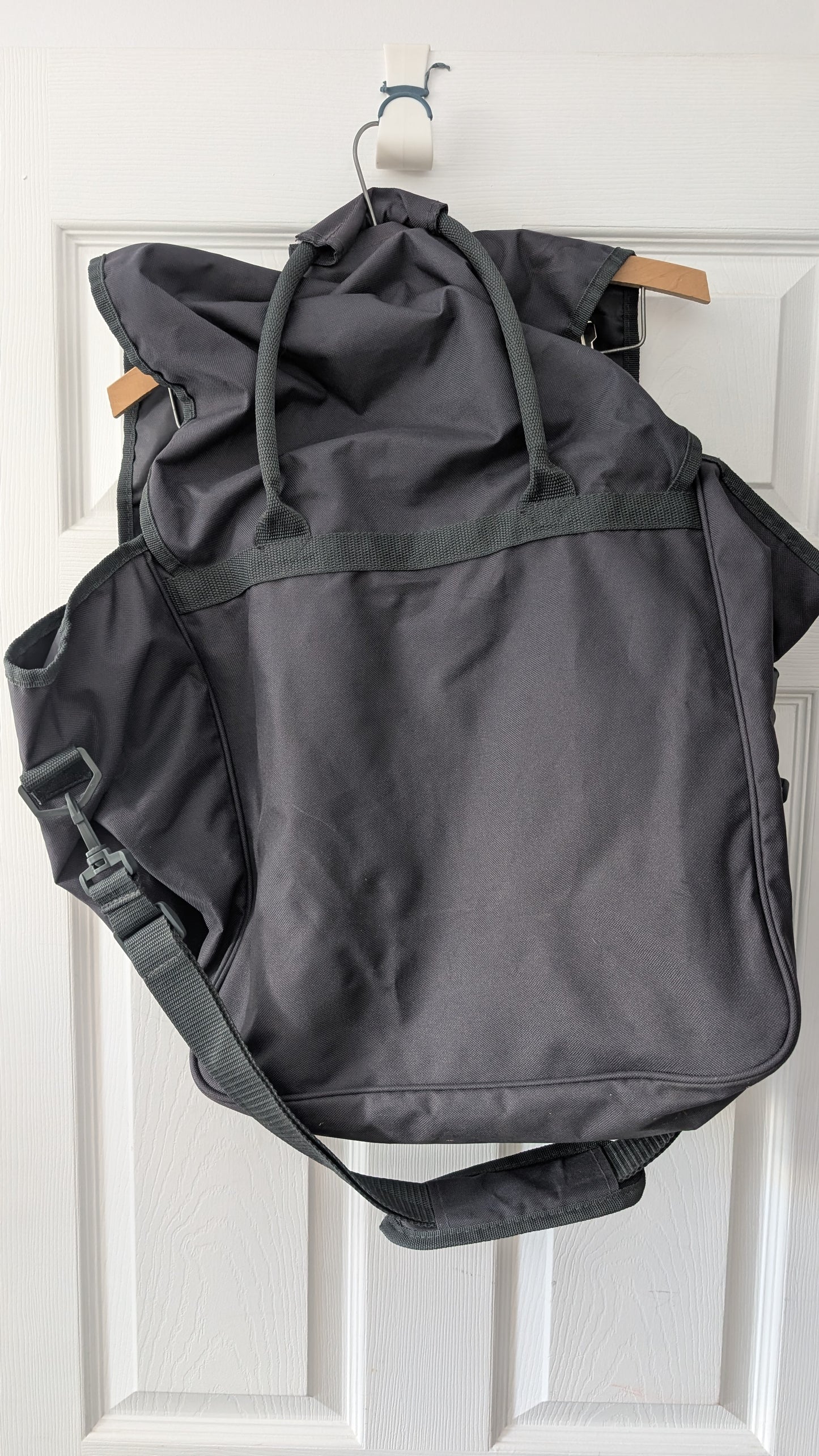 Vintage Tupperware Consultant Tote Duffle Shoulder Bag Organizer Black Logo