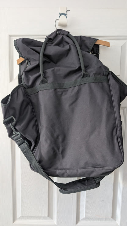 Vintage Tupperware Consultant Tote Duffle Shoulder Bag Organizer Black Logo