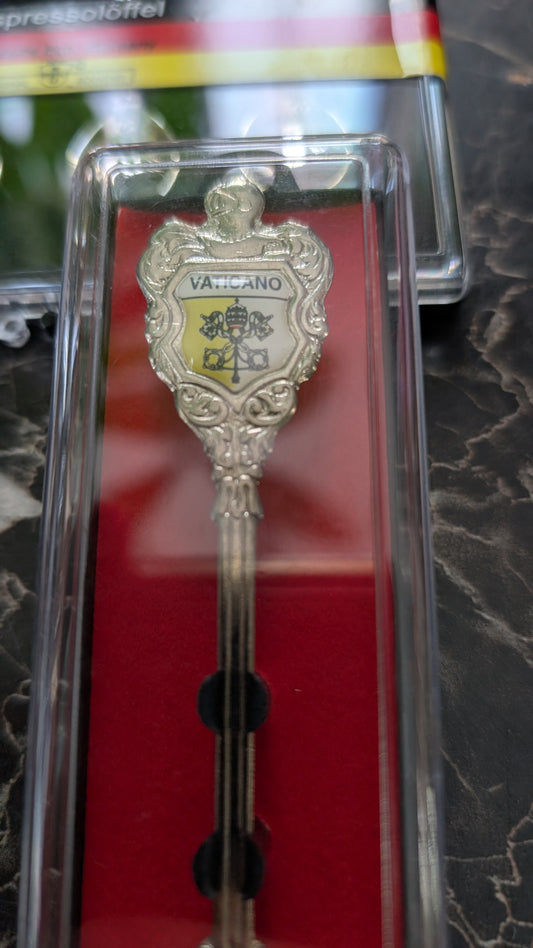 Vintage Quinn Germany Frankfurt Souvenir Spoon Silver Tone In Case