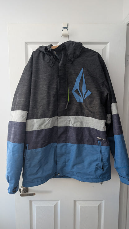 Vest Volcom Snowboard Jacket XL | Let It Storm Insulated Winter Coat Wolf Lining