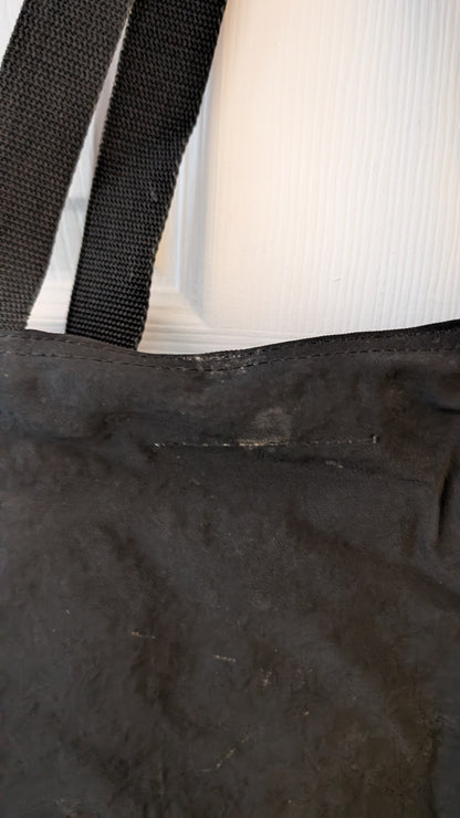 Walt Disney World Shoulder Tote Bag 20" Weekender Black Embroidered Characters