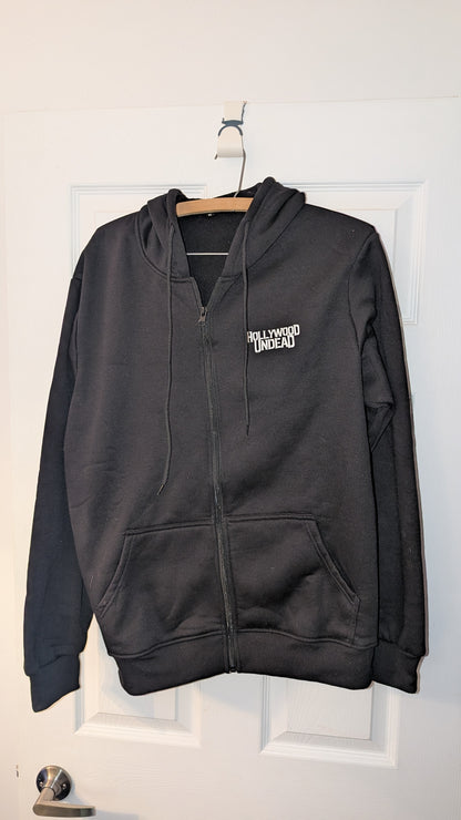 Hollywood Undead Zip-Up Hoodie Black XL Official Band Merch Hooded Jacket