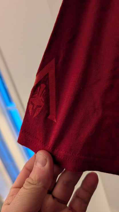 Ubisoft Quebec Assassin’s Creed Dev Team T-Shirt Red Abstergo Logo Anvil Large