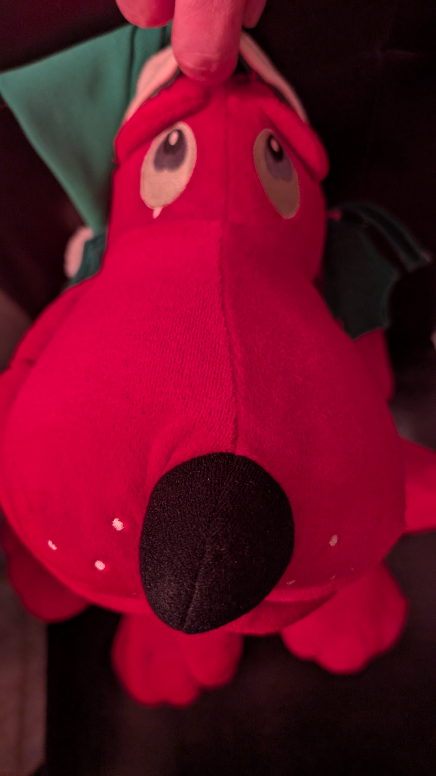 Vintage Clifford Red Dog Christmas Plush 1987 Commonwealth Toy Large Holiday