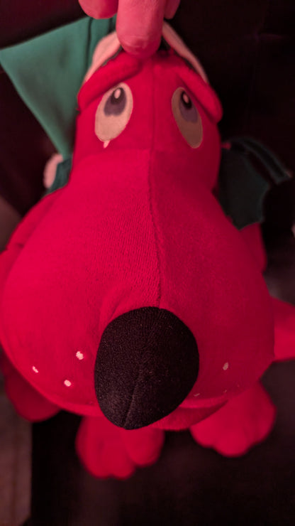 Vintage Clifford Red Dog Christmas Plush 1987 Commonwealth Toy Large Holiday