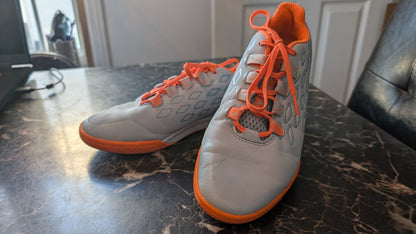 Decathlon Kipsta Indoor Soccer Shoes Futsal IC US 7 EU 40 Gray Orange