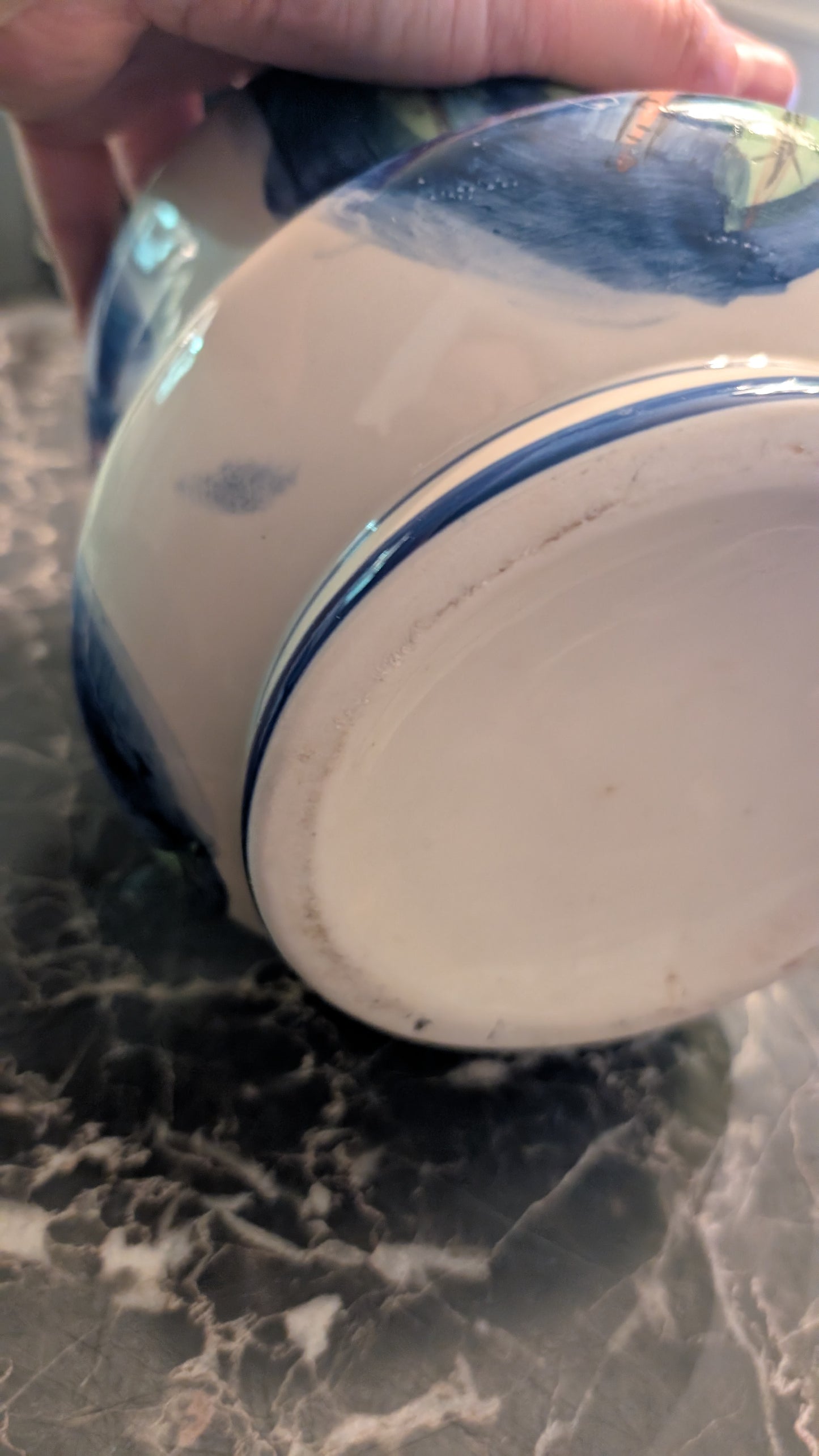 Decorative Ceramic Biscott Jar with Lid – Hand-Painted Style Kitchen Canister