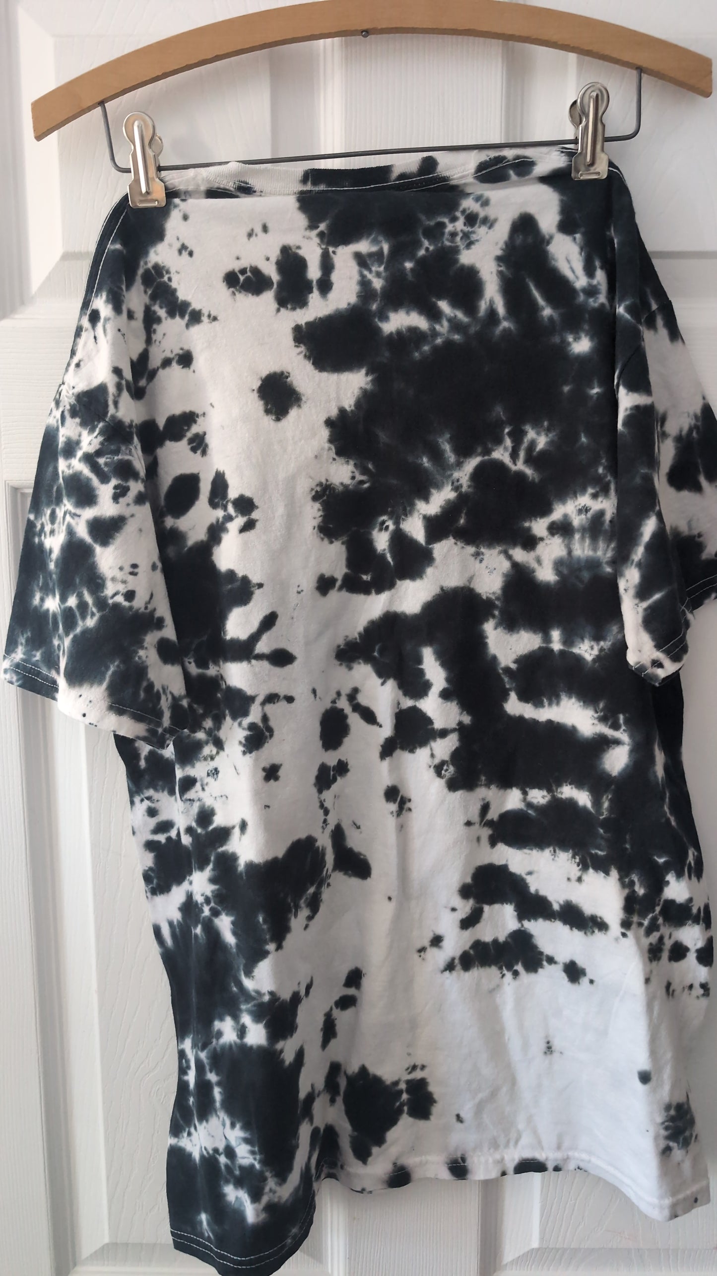 Poison Band T-Shirt Skull Snake Graphic Tie Dye Black Adult Medium