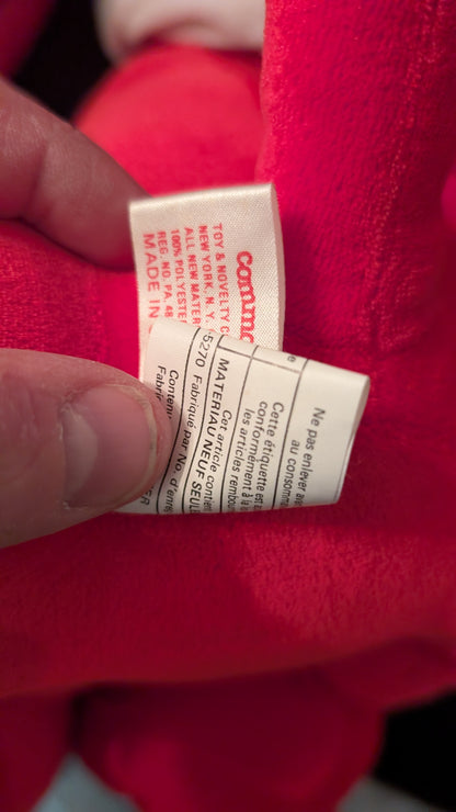 Vintage Clifford Red Dog Christmas Plush 1987 Commonwealth Toy Large Holiday